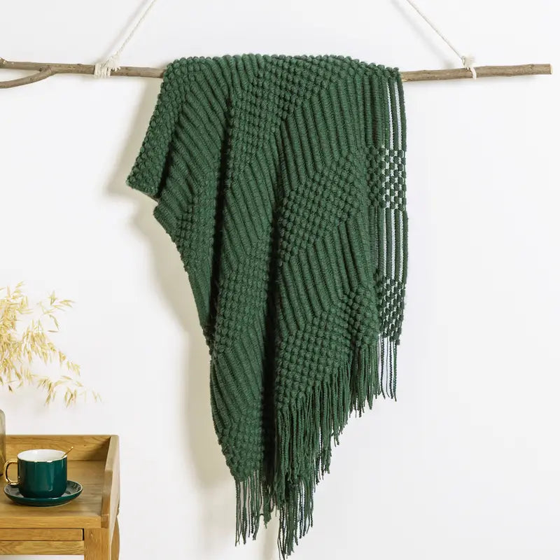 Cozy Cloud Knit Throw Blanket