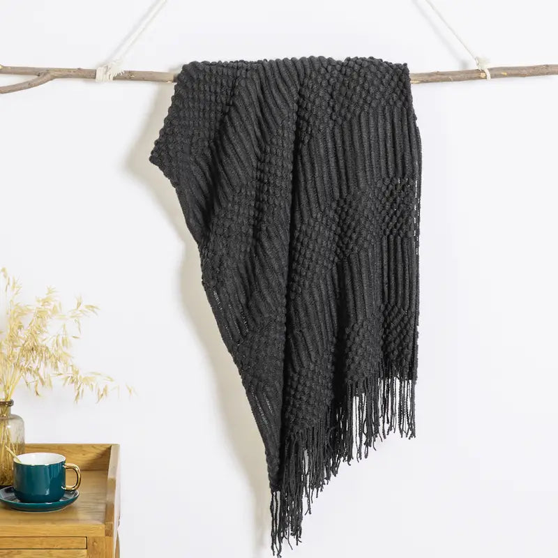 Cozy Cloud Knit Throw Blanket